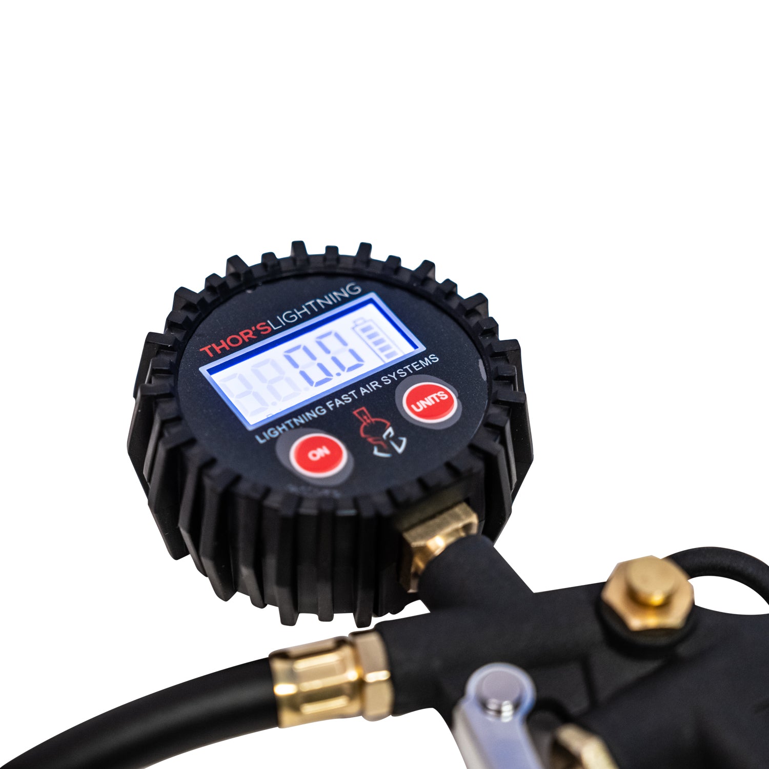 Thor's Lightning Portable Adventure Digital Tire Pressure Gauge Single Tire Deflator Hose Kit Thor's Lightning Portable Adventure Digital Tire Pressure Gauge Single Tire Deflator Hose Kit
